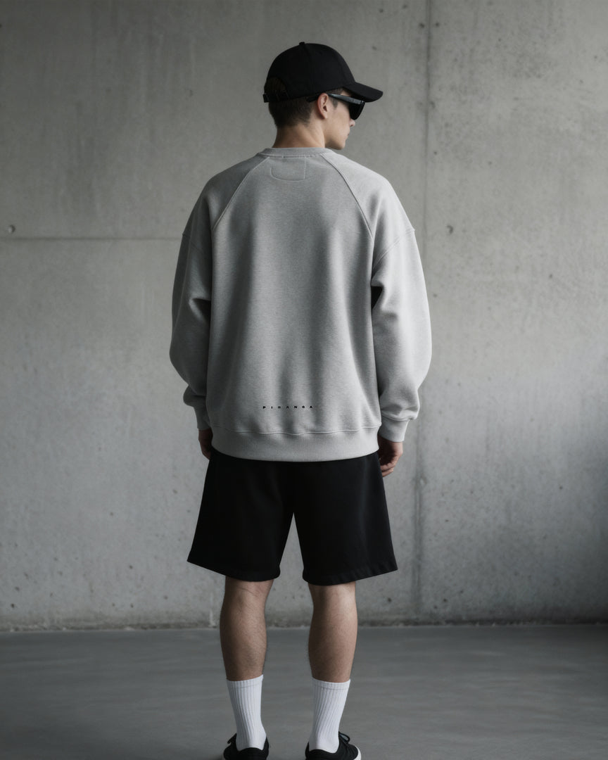 Stack Logo Raglan Crewneck - Vintage Washed