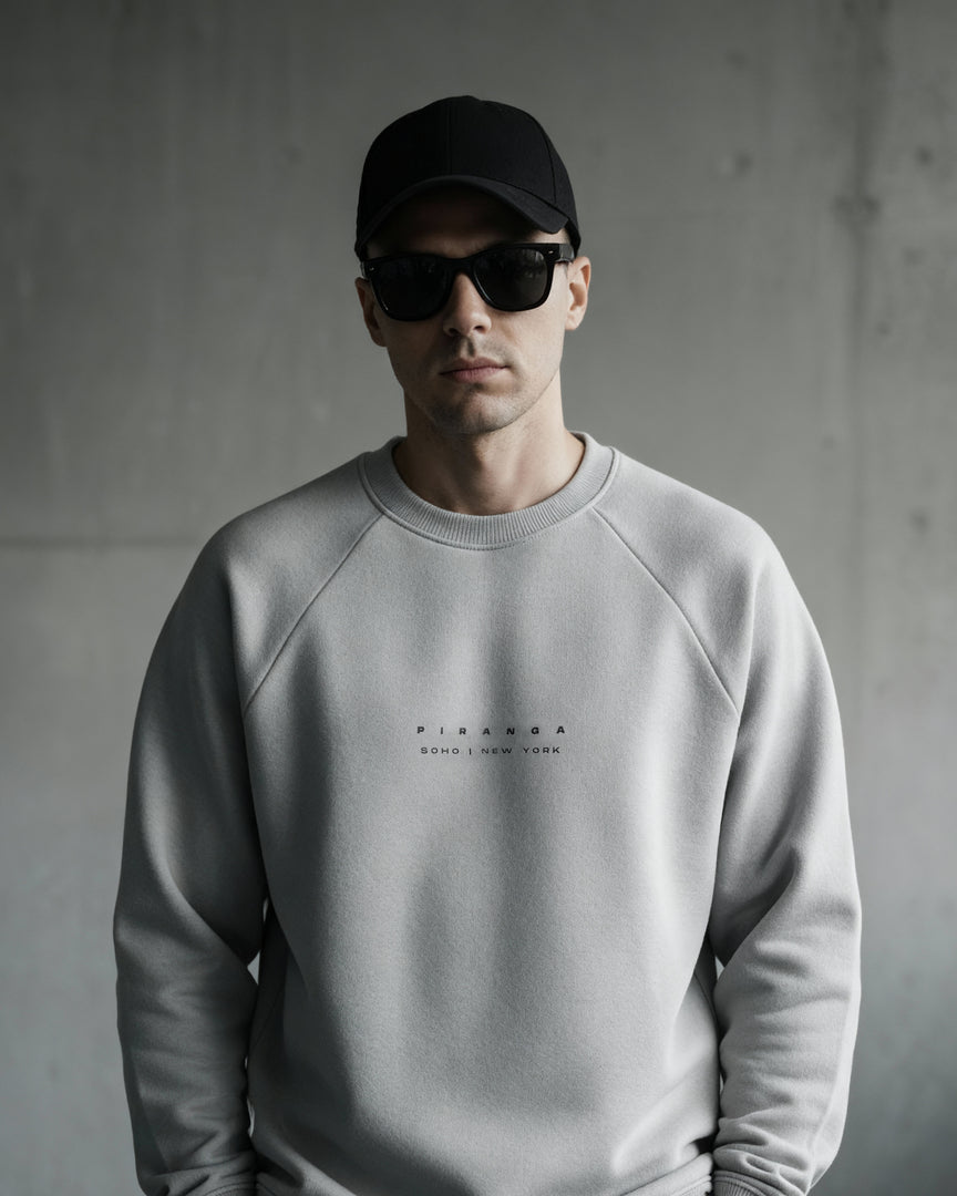 Stack Logo Raglan Crewneck - Vintage Washed