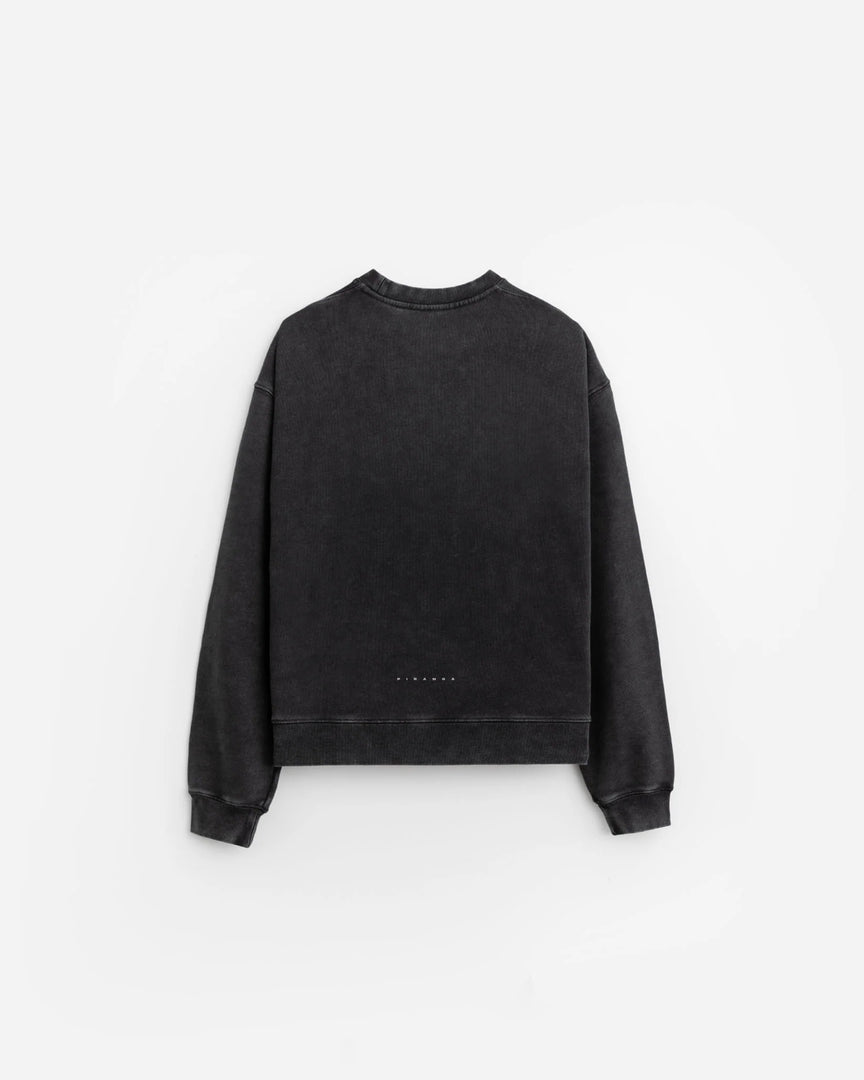 Strike Stack Logo Crewneck - Snow Washed