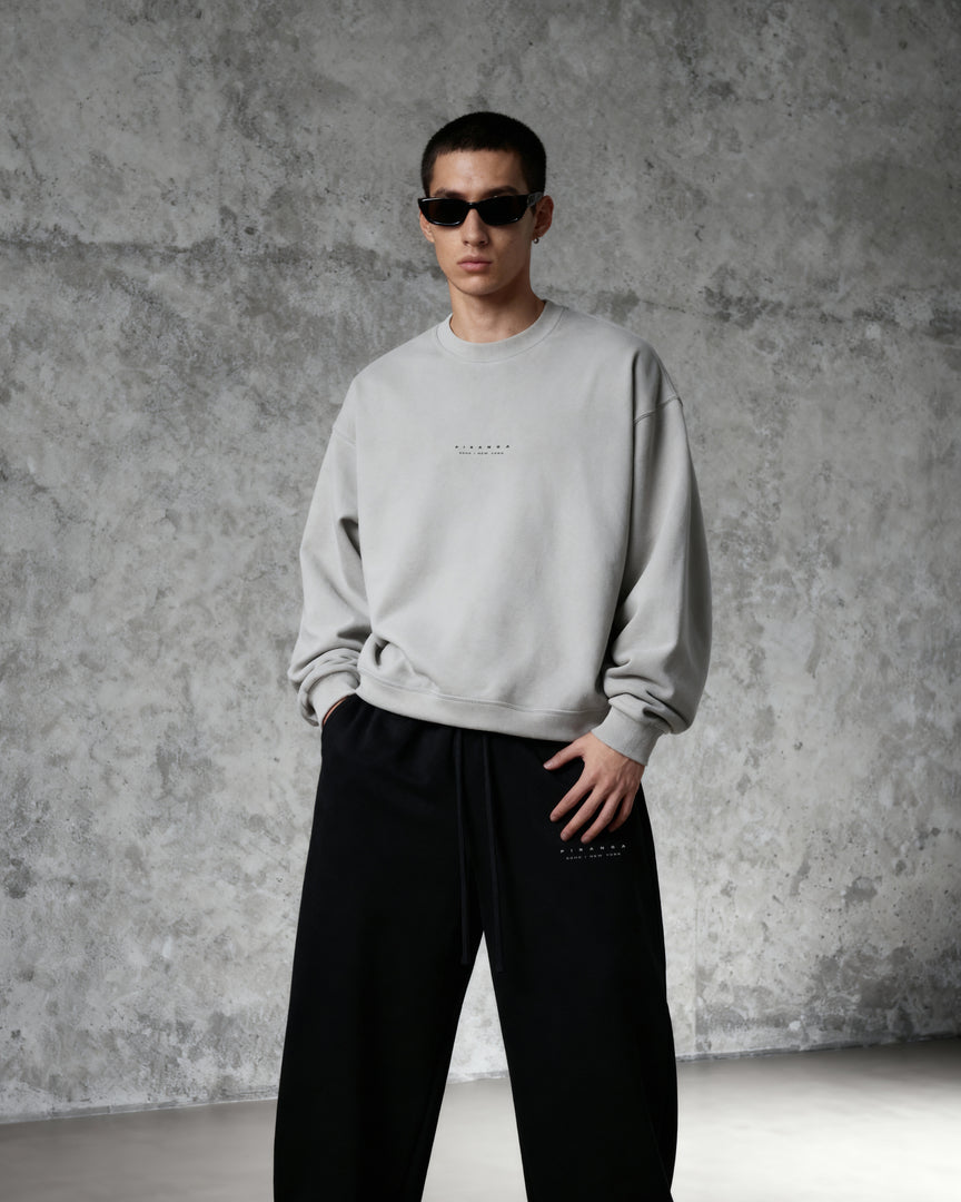 Cropped Fleece Crewneck