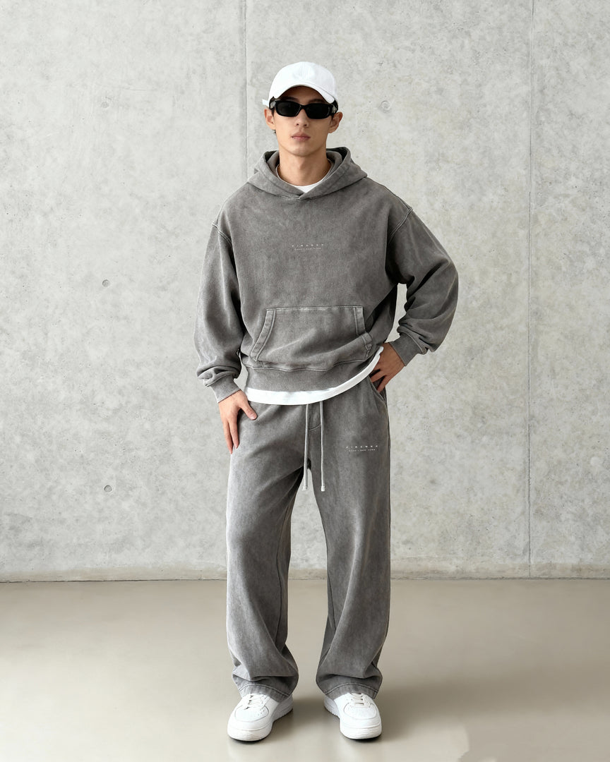 Strike Stack Logo Core Hoodie - Snow Washed