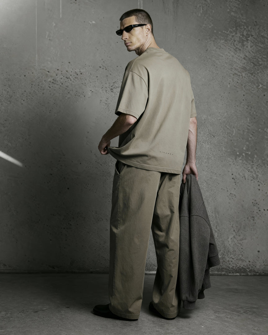 Nylon Straight Leg Pant