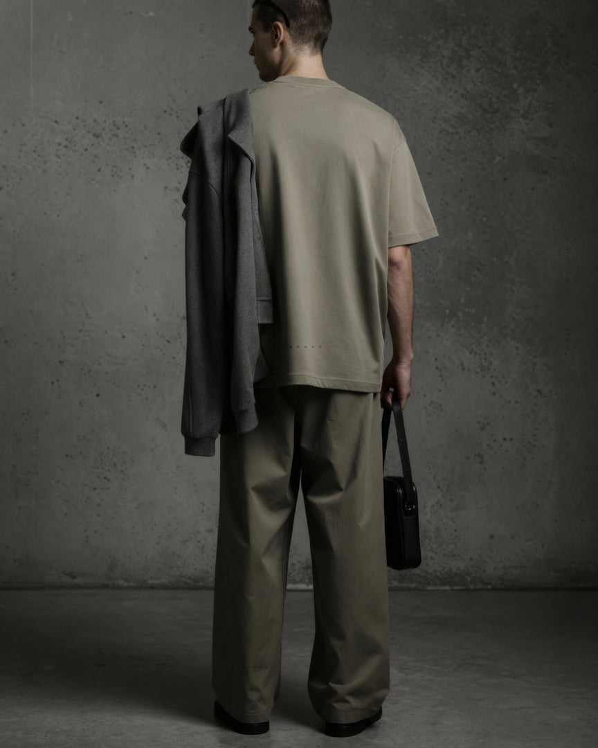 Nylon Straight Leg Pant